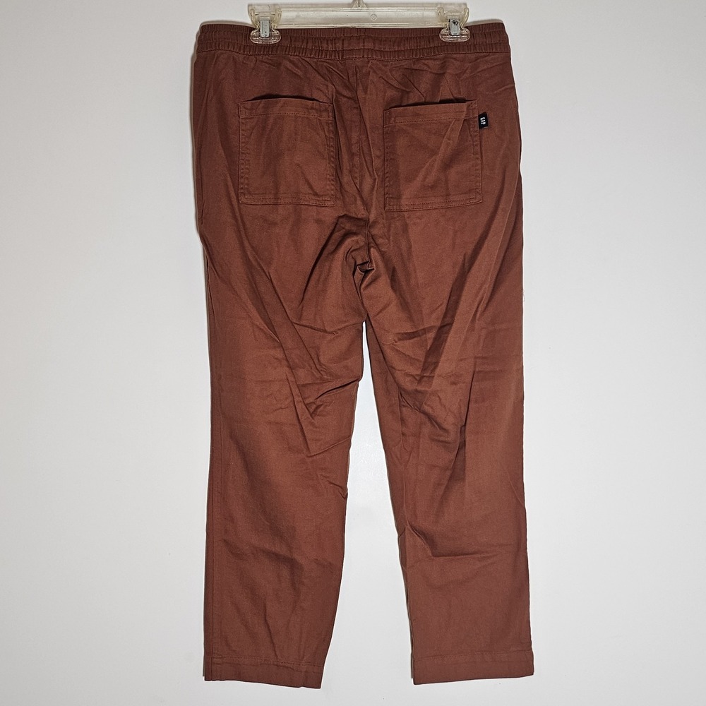 Gap Pants Womens Medium Orange Brick Drawstring Chino Stretch Office Workwear M - Picture 6 of 16